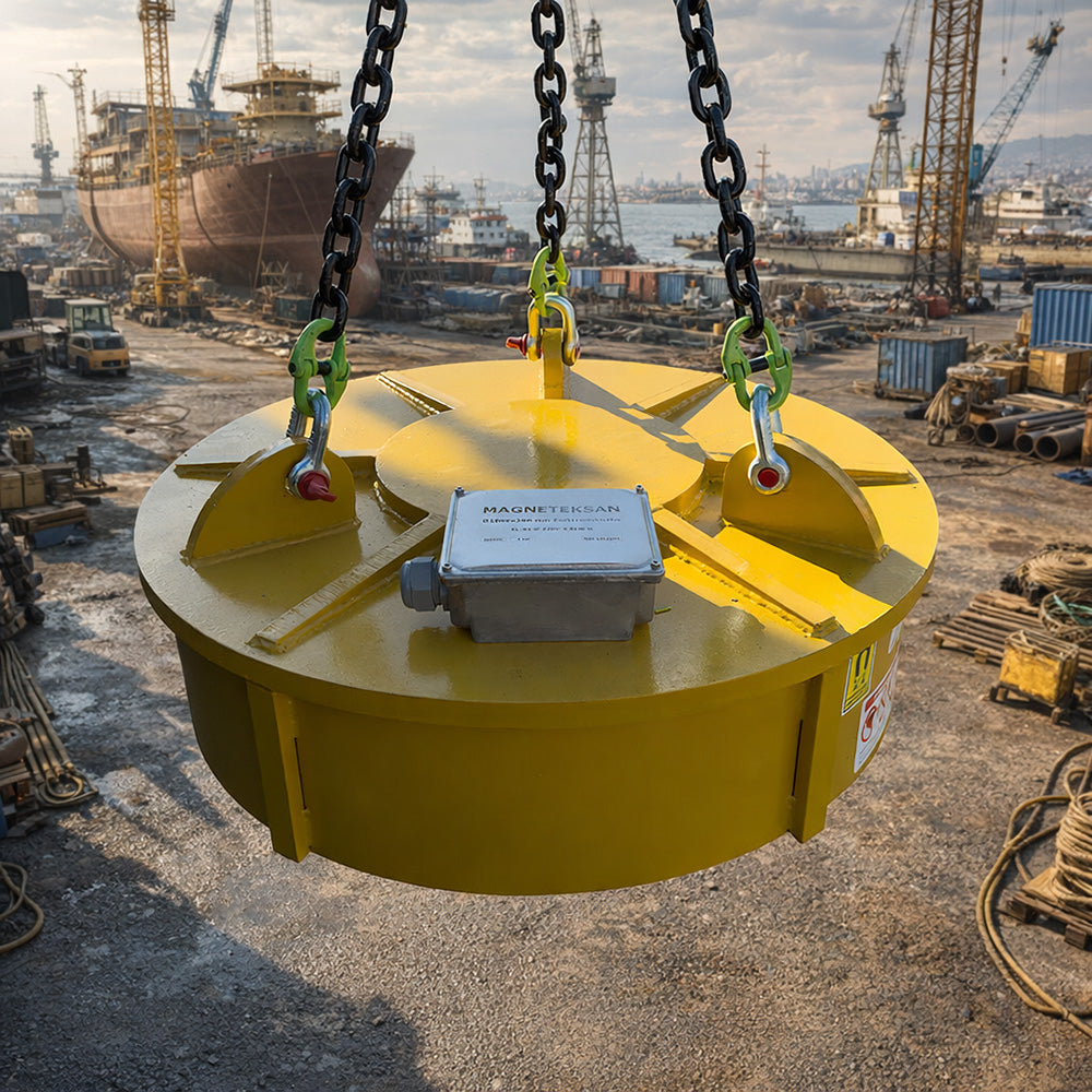 Ø1000 Industrial Electromagnet 220V – Powerful Solution for Scrap and Steel Lifting