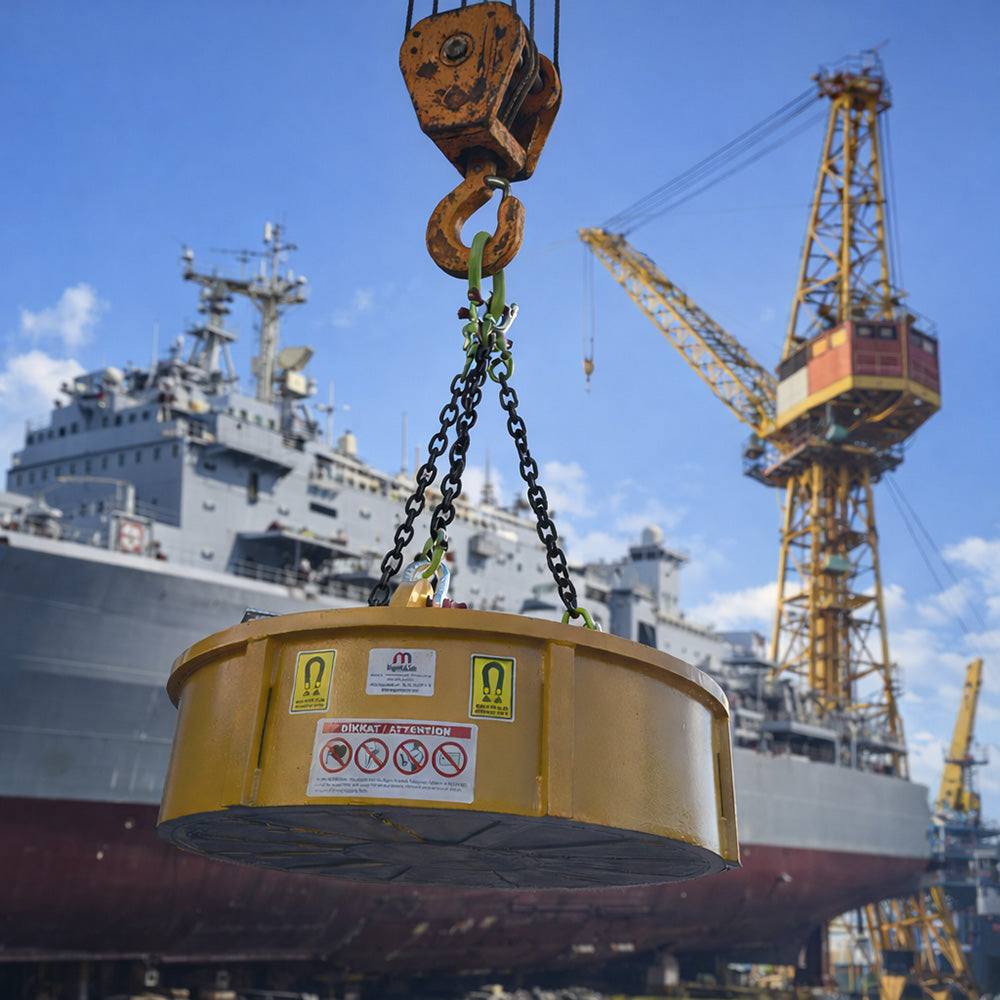 Ø1000 Industrial Electromagnet 220V – Powerful Solution for Scrap and Steel Lifting