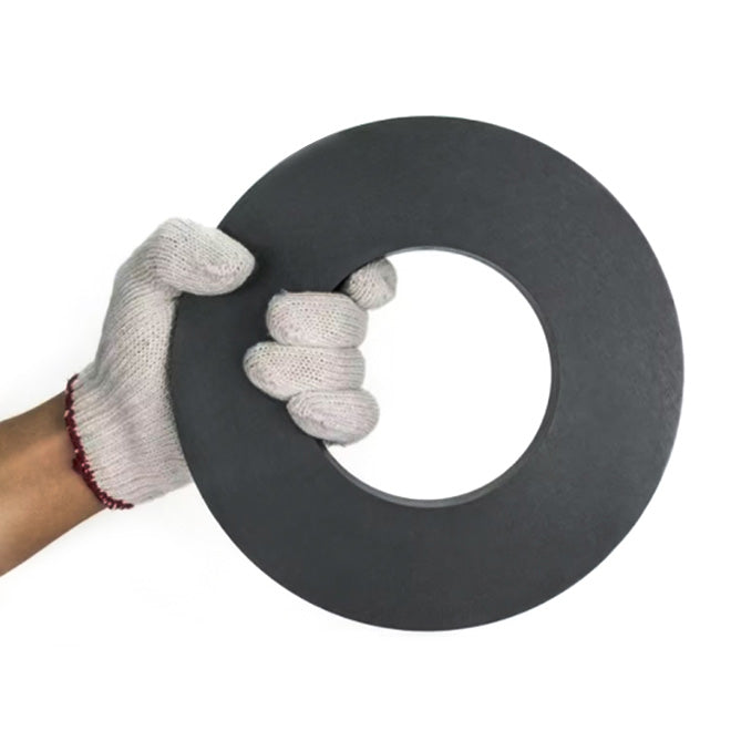Ø220x110x25 mm Y35 High-Strength Ferrite Magnet (Diameter: 220 mm, Inner Diameter: 110 mm, Thickness: 20 mm)