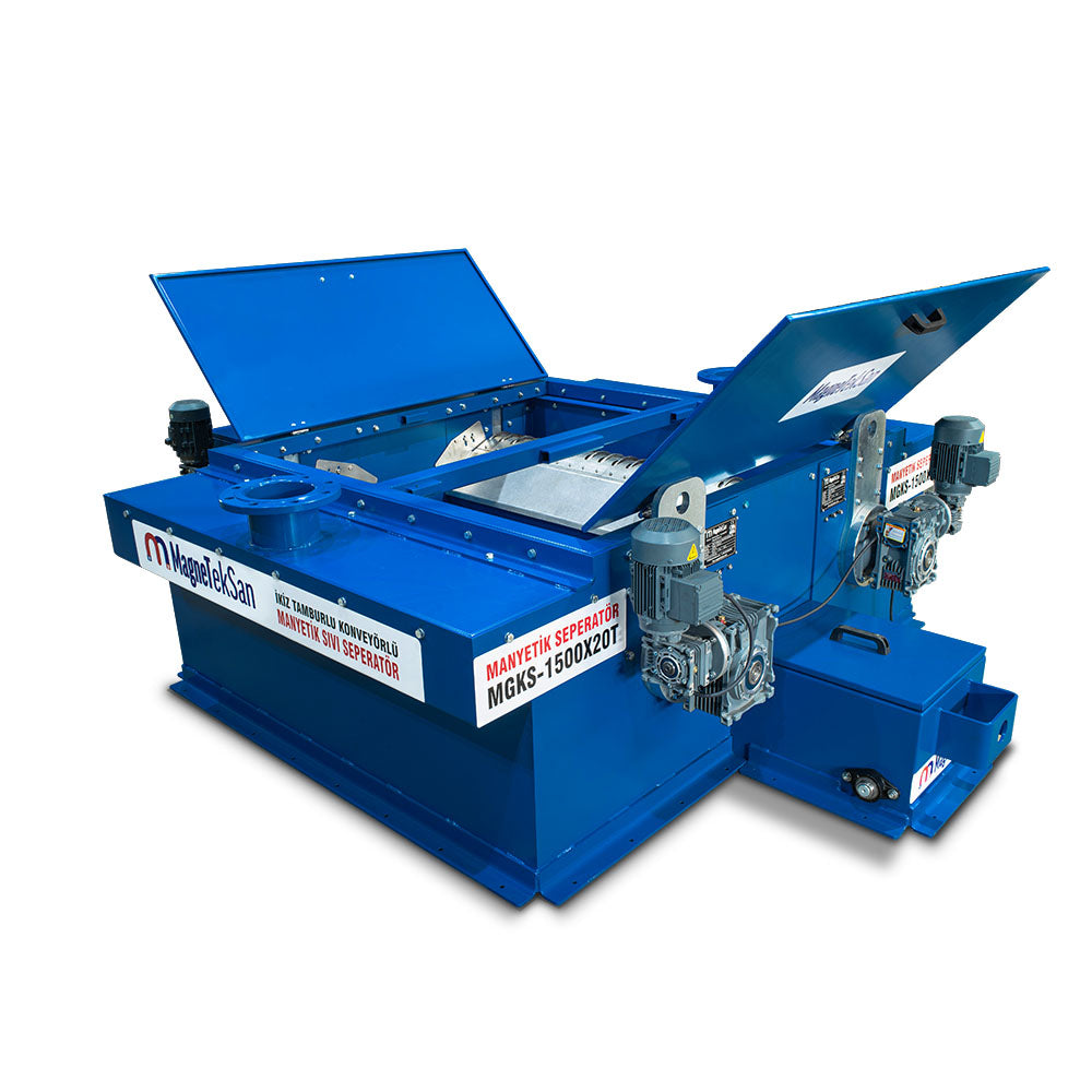 Ø220x1500 mm Double Drum Magnetic Liquid Separator