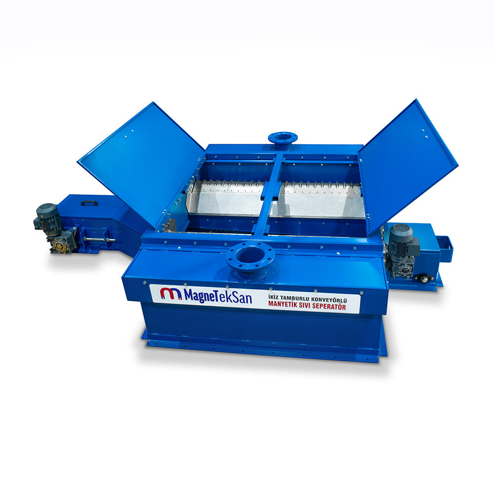 Ø220x1500 mm Double Drum Magnetic Liquid Separator