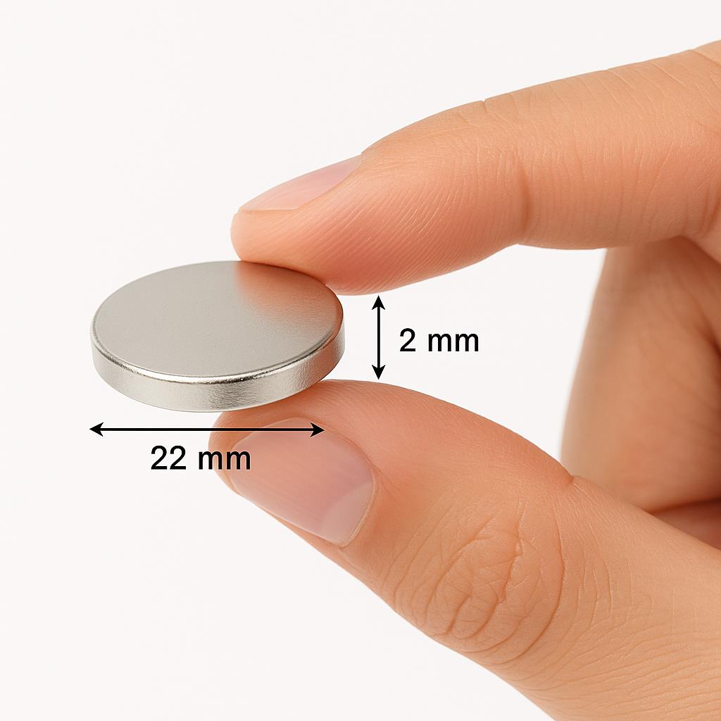 Ø22x2 mm Neodymium Magnet (Diameter 22 mm x Thickness 2 mm)