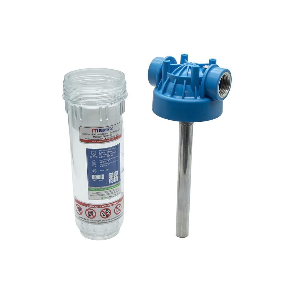 Ø22x200 mm Neodymium Magnetic Rod Transparent Dirt Trap Filter