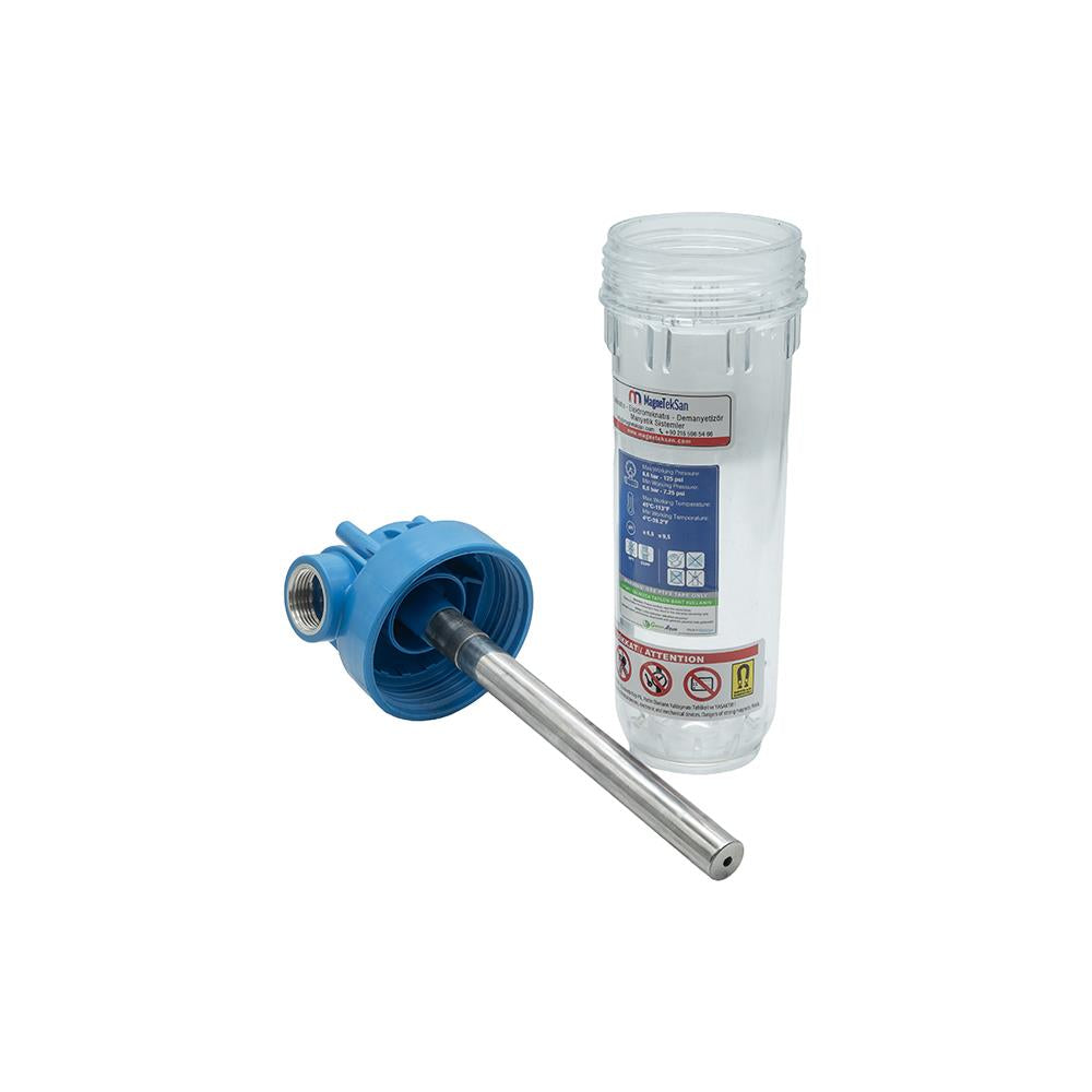 Ø22x200 mm Neodymium Magnetic Rod Transparent Dirt Trap Filter