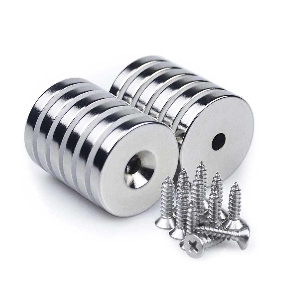 Ø24.5x12/6x5mm N35EH Countersunk Neodymium Magnet - 200°C Resistant