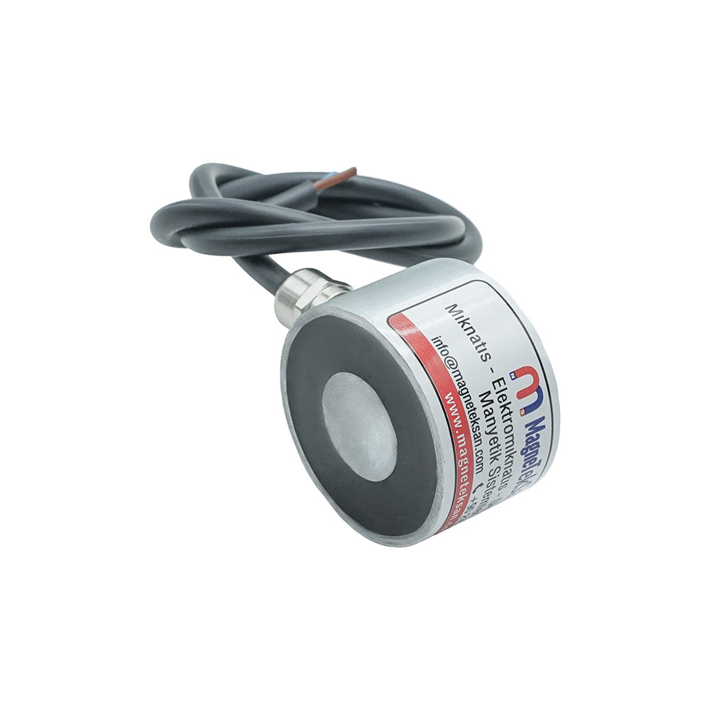 24V Ø50x30 mm M6 Threaded Electromagnet – For CNC and Automation