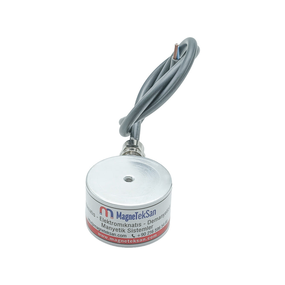 24V Ø50x30 mm M6 Threaded Electromagnet – For CNC and Automation