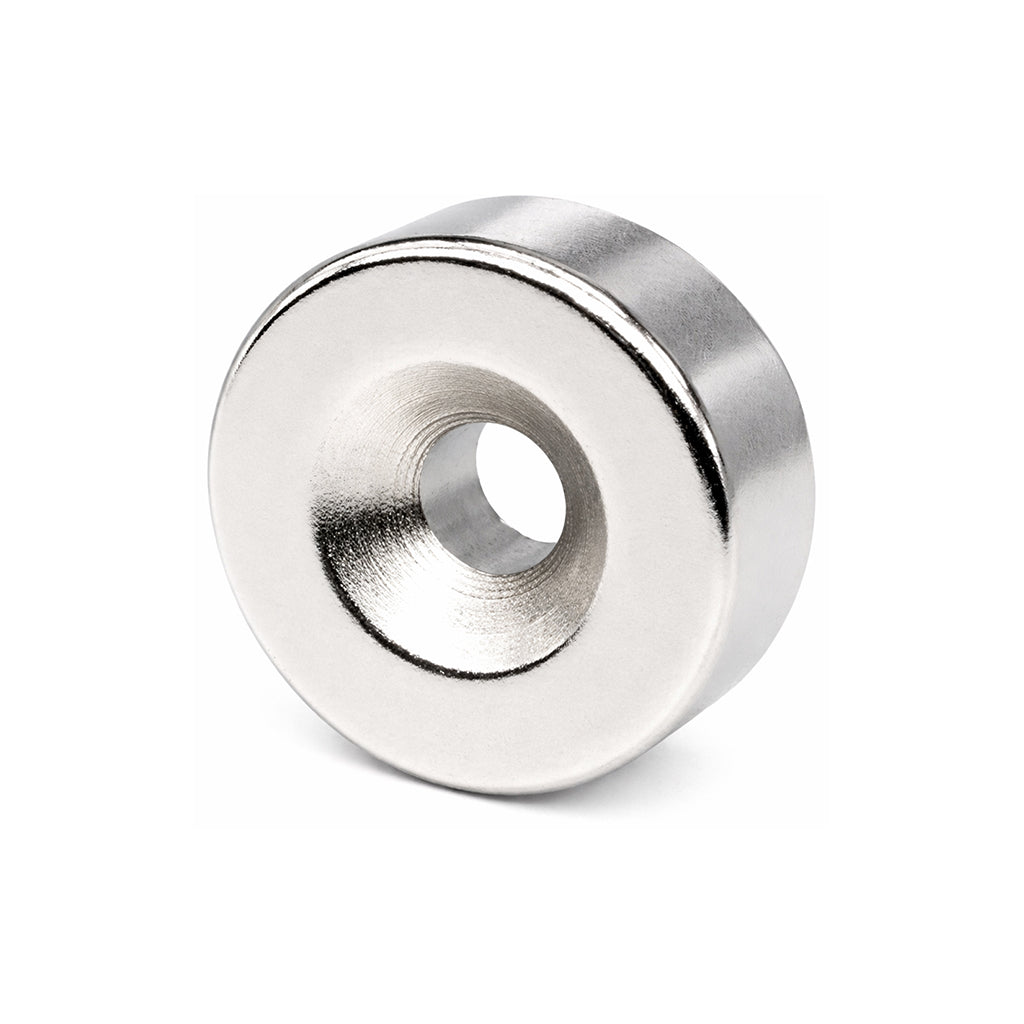Ø25x10/5.5x10mm Neodymium Magnet with Blind Hole Thickness 10 mm Blind Hole 10/5.5