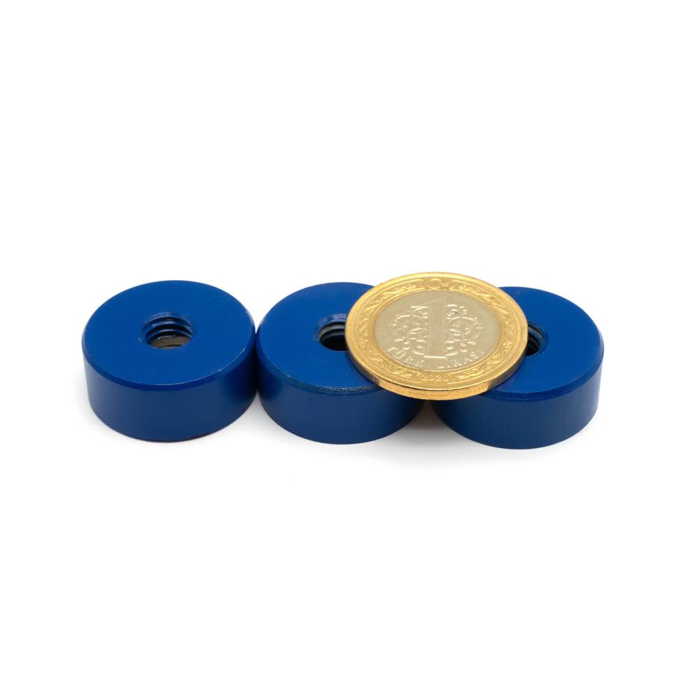 Ø25x10 mm Neodymium Pot Magnet - Female Connection