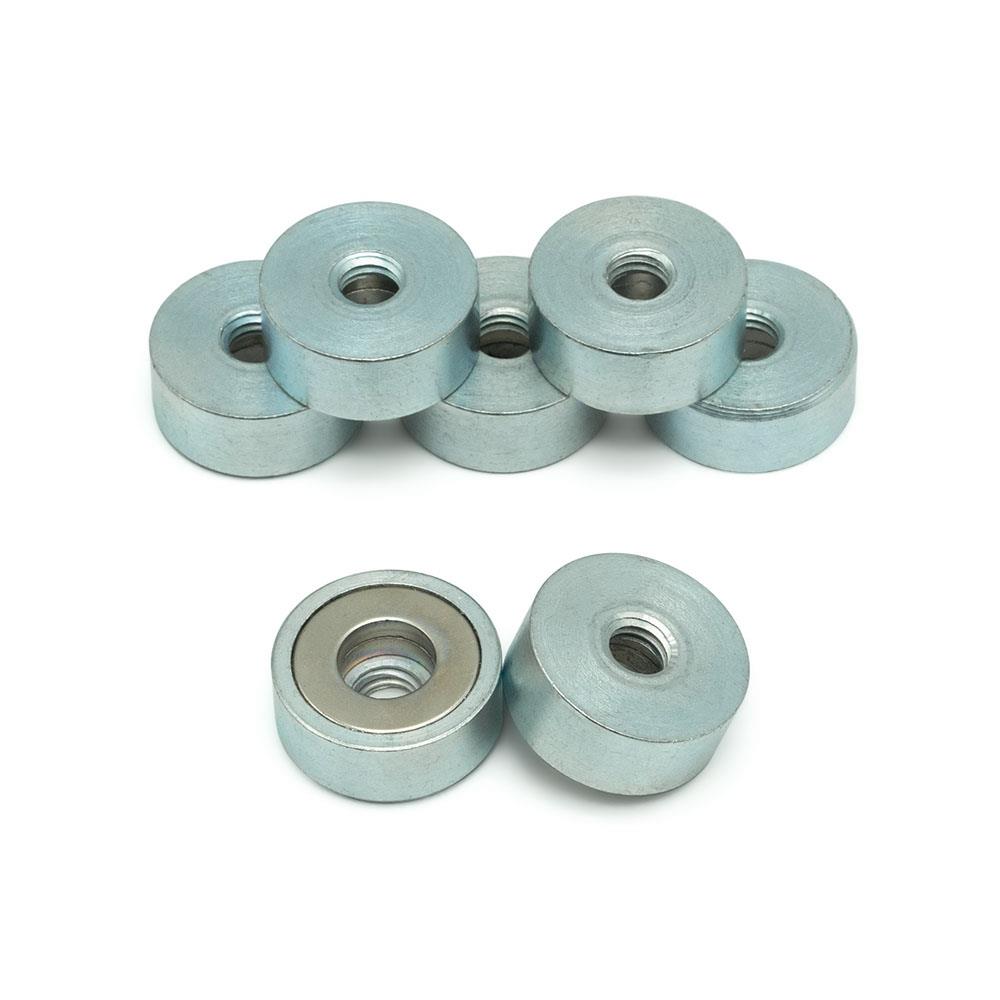 Ø25x10 mm Neodymium Pot Magnet - Female Connection