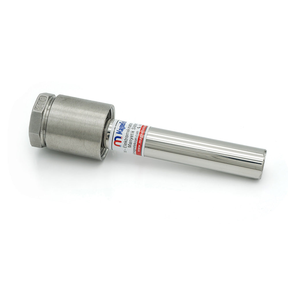 Ø25x150 mm Special Sleeve Rod Magnet - 304 Quality Stainless Steel - Food Safe