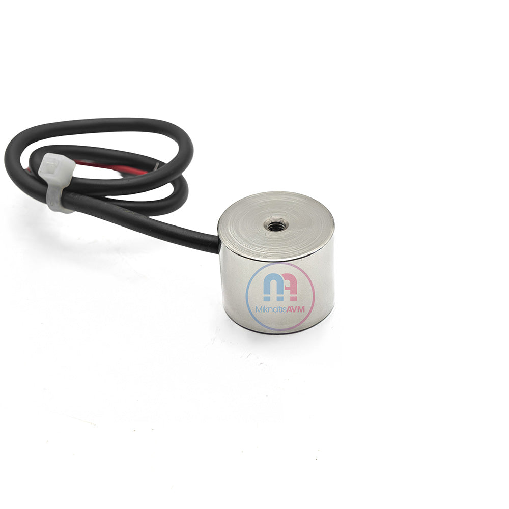 Ø25×20 mm 24V Electromagnet – For Electromechanical Lock and Conveyor Systems, 50% Duty Cycle
