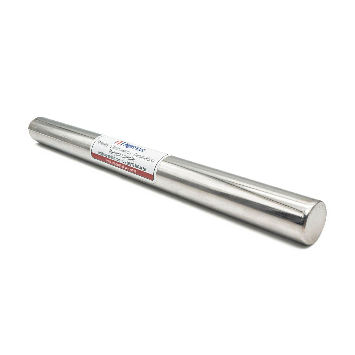 Ø25x300 mm - 150° High Temperature Resistant - Rod Magnet with Screw Hole on One Side - Rustproof and Leakproof