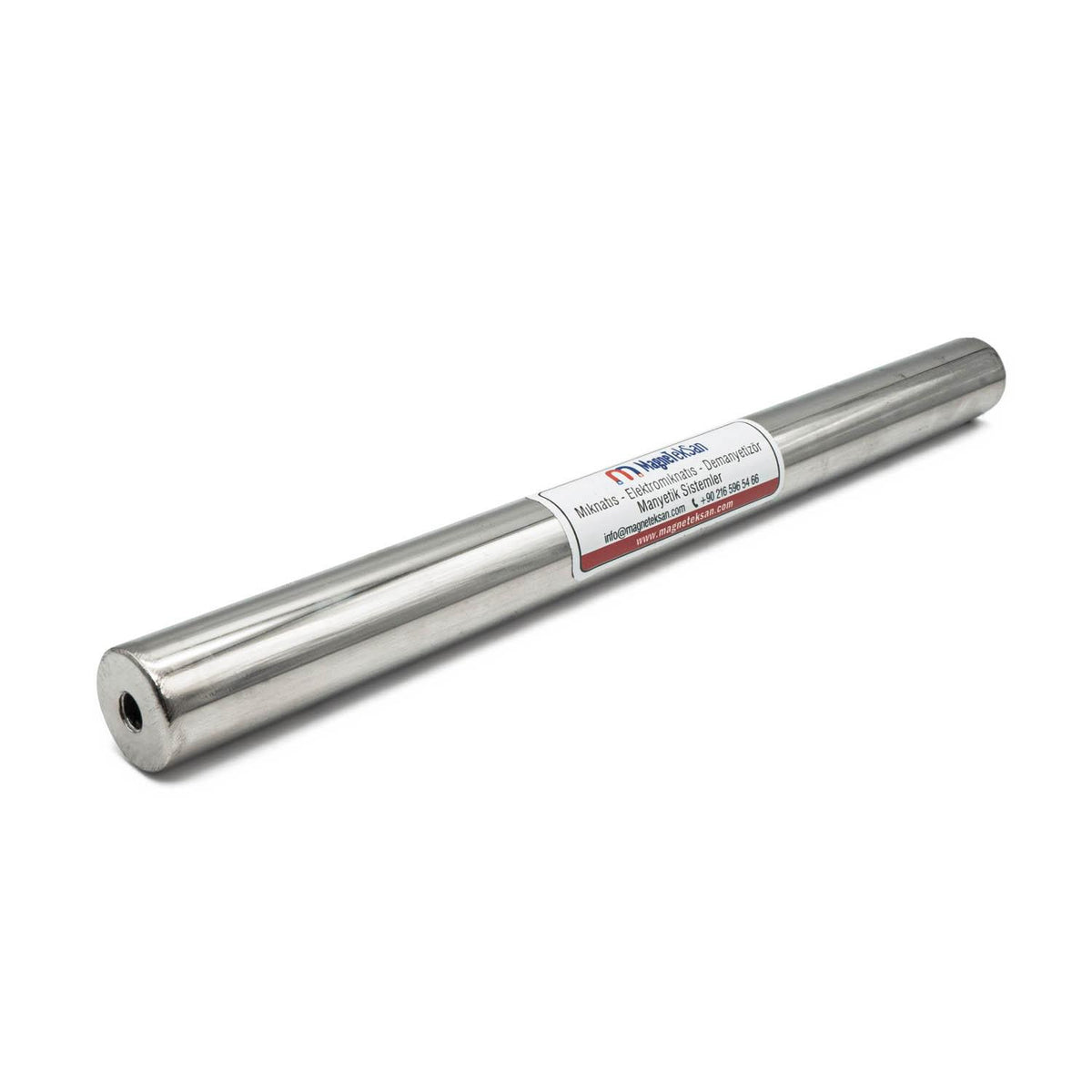 Ø25x300 mm - 150° High Temperature Resistant - Rod Magnet with Screw Hole on One Side - Rustproof and Leakproof