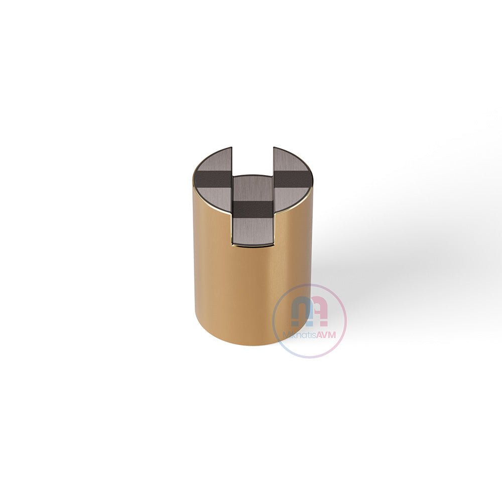 Ø25x35 mm Channel Type Blind Brass Pot Magnet