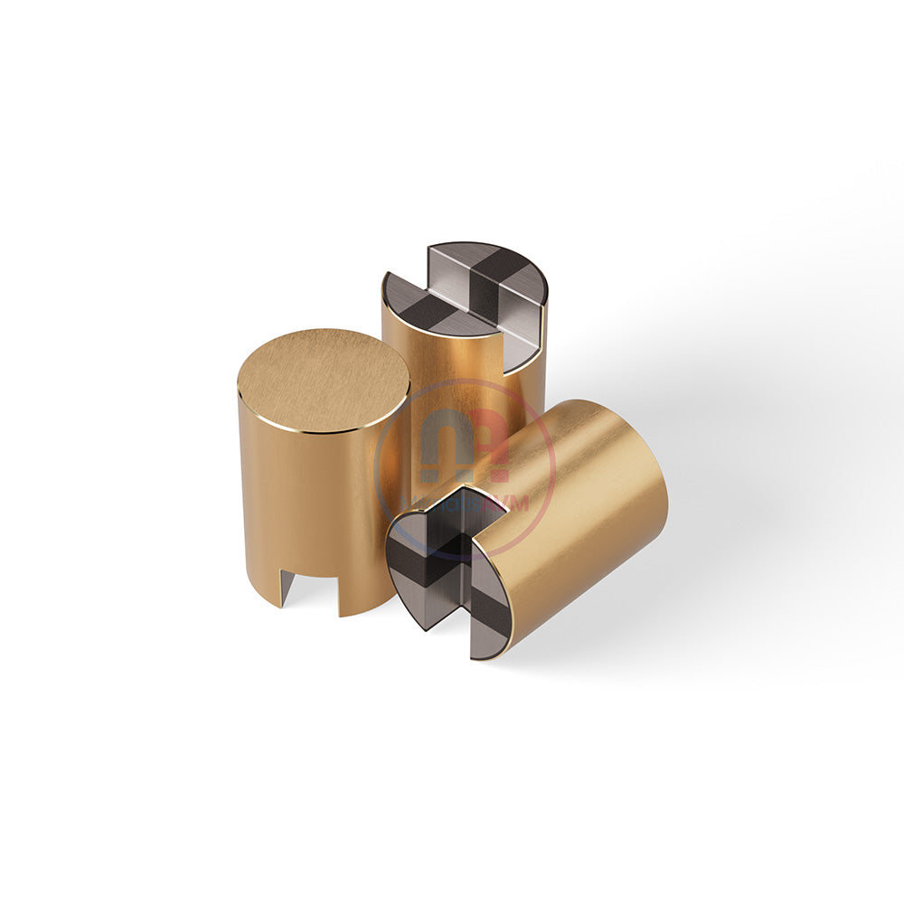 Ø25x35 mm Channel Type Blind Brass Pot Magnet