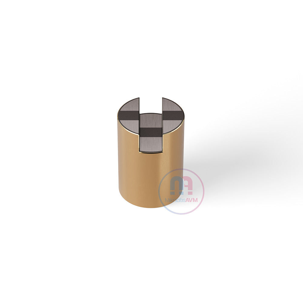 Ø25x35 mm M6x4 Channel Type Female Brass Pot Magnet