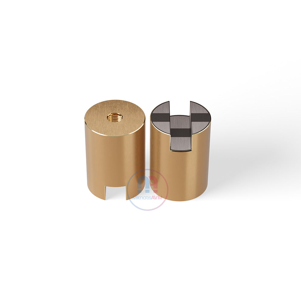 Ø25x35 mm M6x4 Channel Type Female Brass Pot Magnet