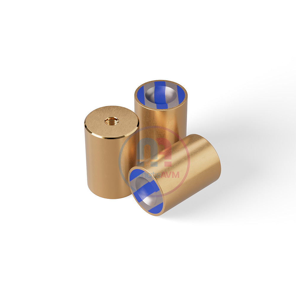 Ø25x35 mm M8x7 Half-Sphere Female Brass Cover Magnet