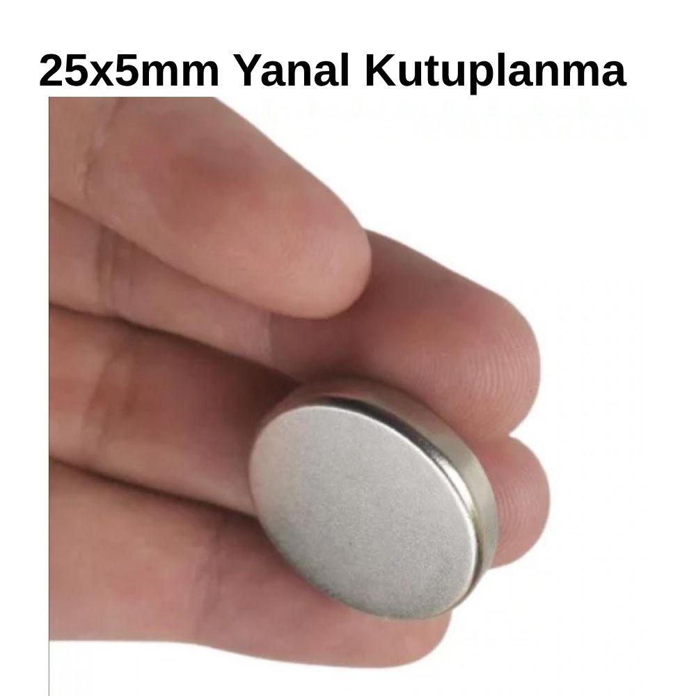 Ø25x5 mm N35 Diamagnetic Neodymium Magnet - (Lateral Pole)