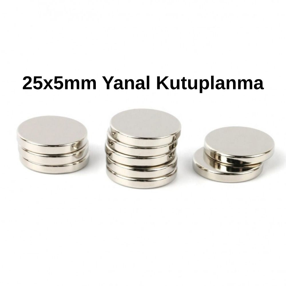 Ø25x5 mm N35 Diamagnetic Neodymium Magnet - (Lateral Pole)