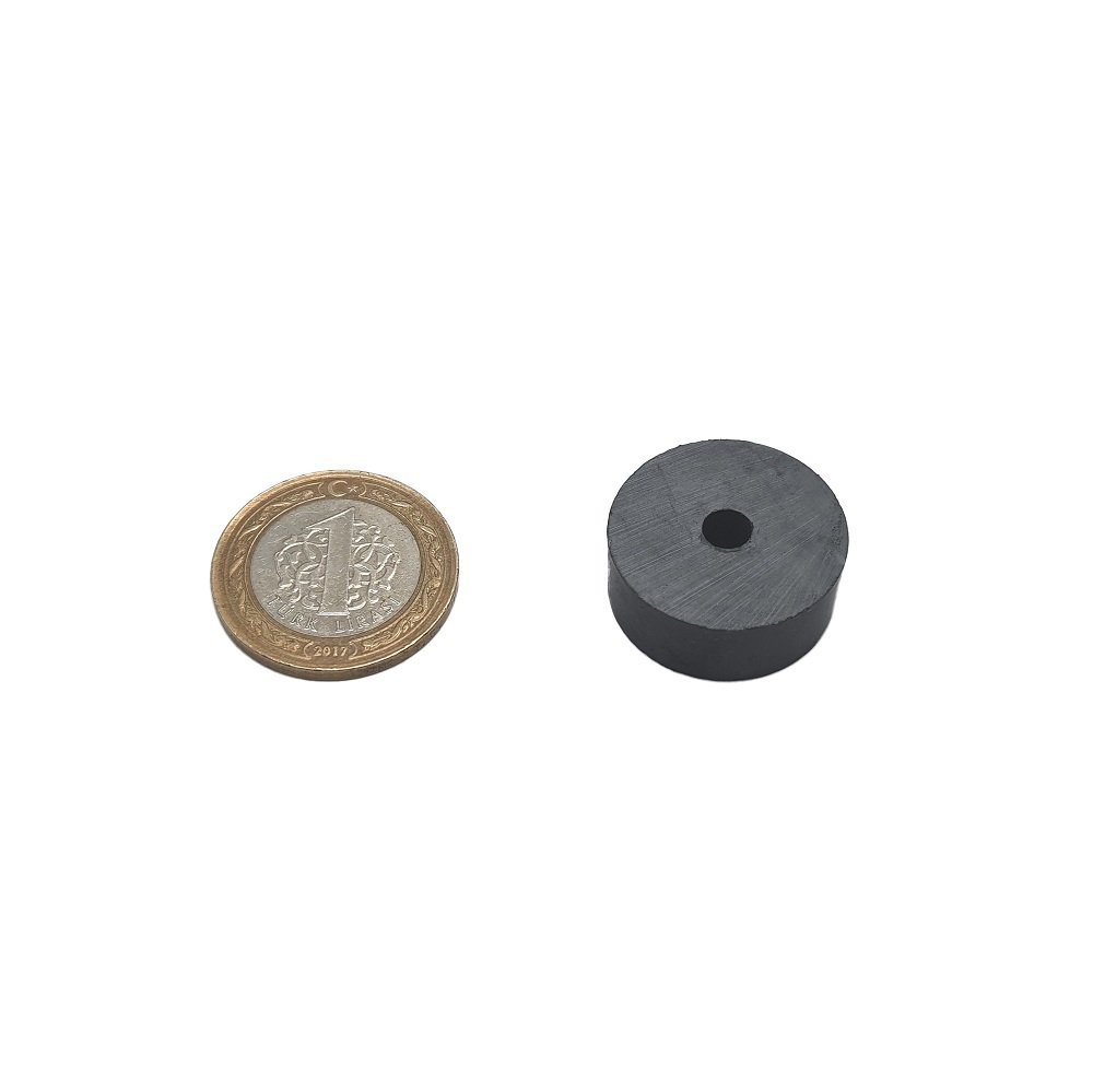 Ø25x5x10 mm Ferrite-Oxide Ring Magnet - Hobby Magnet