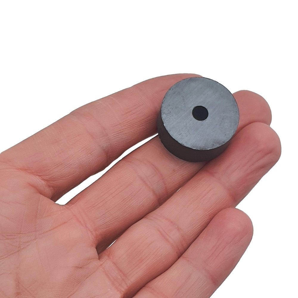 Ø25x5x10 mm Ferrite-Oxide Ring Magnet - Hobby Magnet