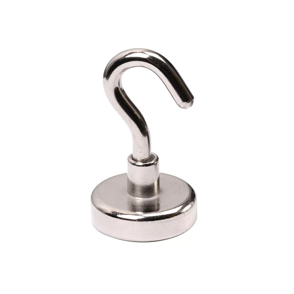 Ø25x8 mm Female Connector - Hooked - Neodymium Pot Magnet