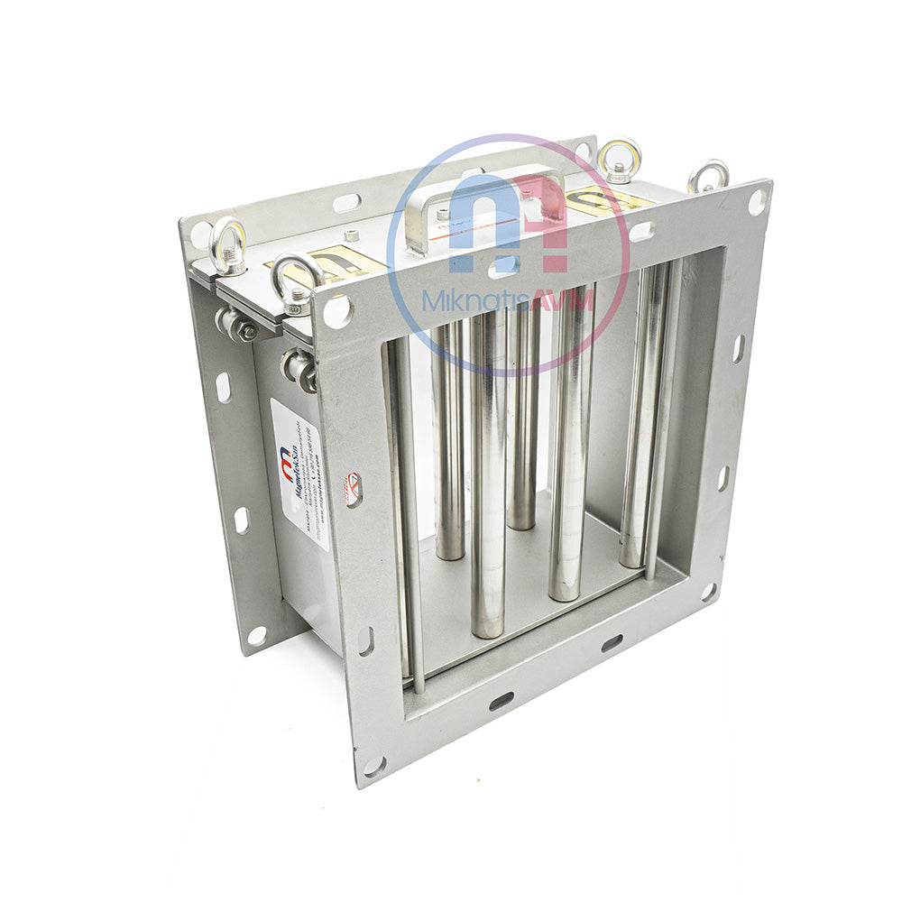 280x280 mm Drawer-Mounted Neodymium Grid Magnet – High-Efficiency Metal Separation Tool for Bulk Materials