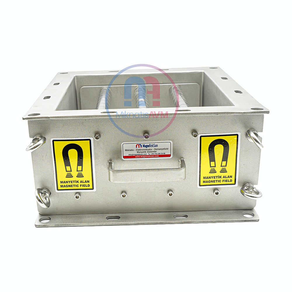 280x280 mm Drawer-Mounted Neodymium Grid Magnet – High-Efficiency Metal Separation Tool for Bulk Materials