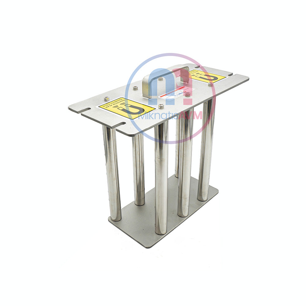 280x280 mm Drawer-Mounted Neodymium Grid Magnet – High-Efficiency Metal Separation Tool for Bulk Materials