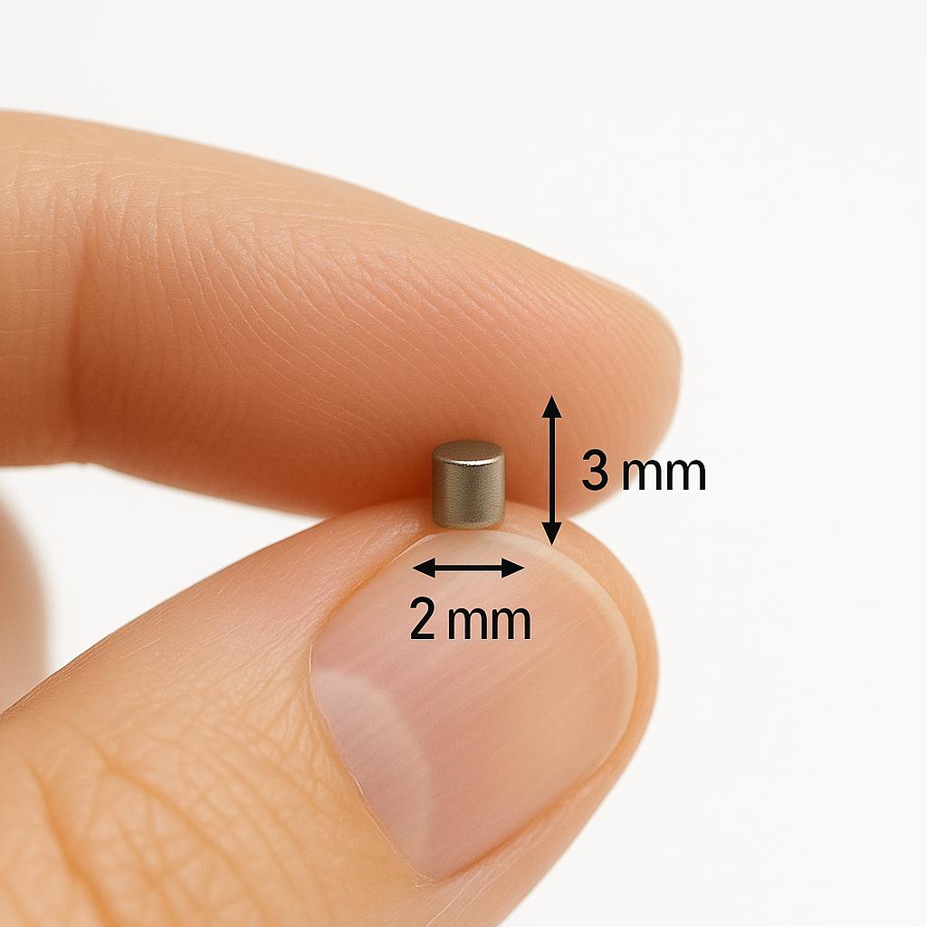 Small Neodymium Magnet – Ø2x3 mm