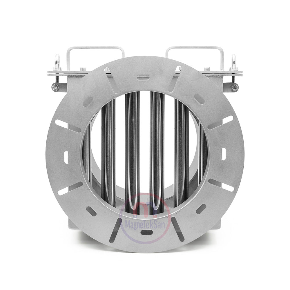 Ø300 mm Magnetic Separator with Inlet and Outlet Drawers - Completely Stainless and Gauss Certified