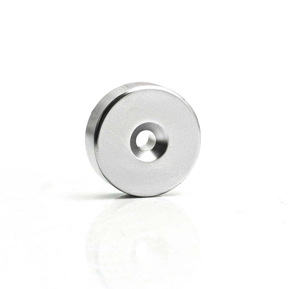 Ø30x10/5.5x10 mm Curved Hole Neodymium Magnet - Nicuni