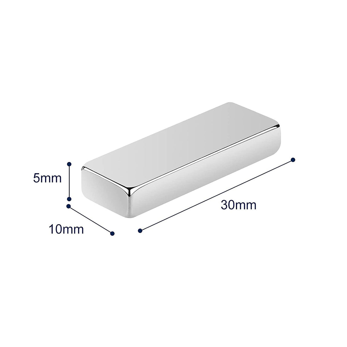30x10x5 mm N52 Neodymium Magnet