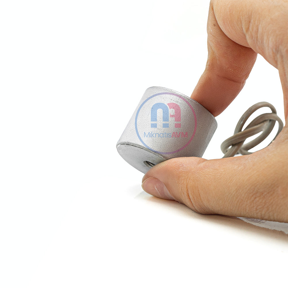 Ø30x25 mm 24V Electromagnet – 25–50 kg Holding Force for Automation and Electromechanical Lock Systems