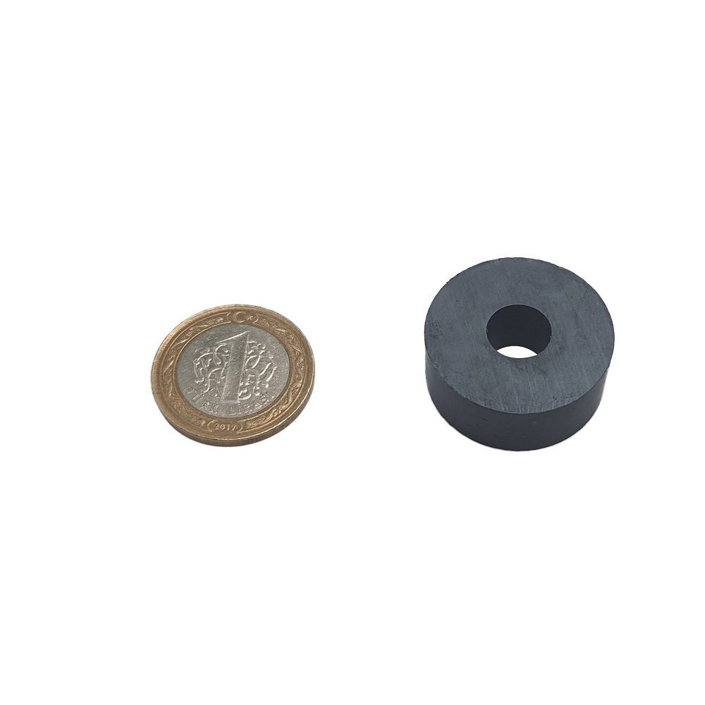 Ø32x18x6 mm Y35 Ring Ferrite (Coal) Magnet