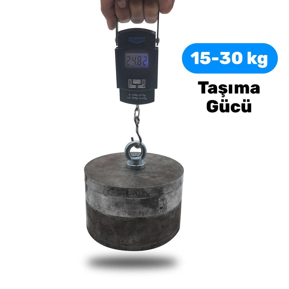Ø32 mm Diameter Fishing Magnet - Ring Magnet - 15-30 kg Pulling Force
