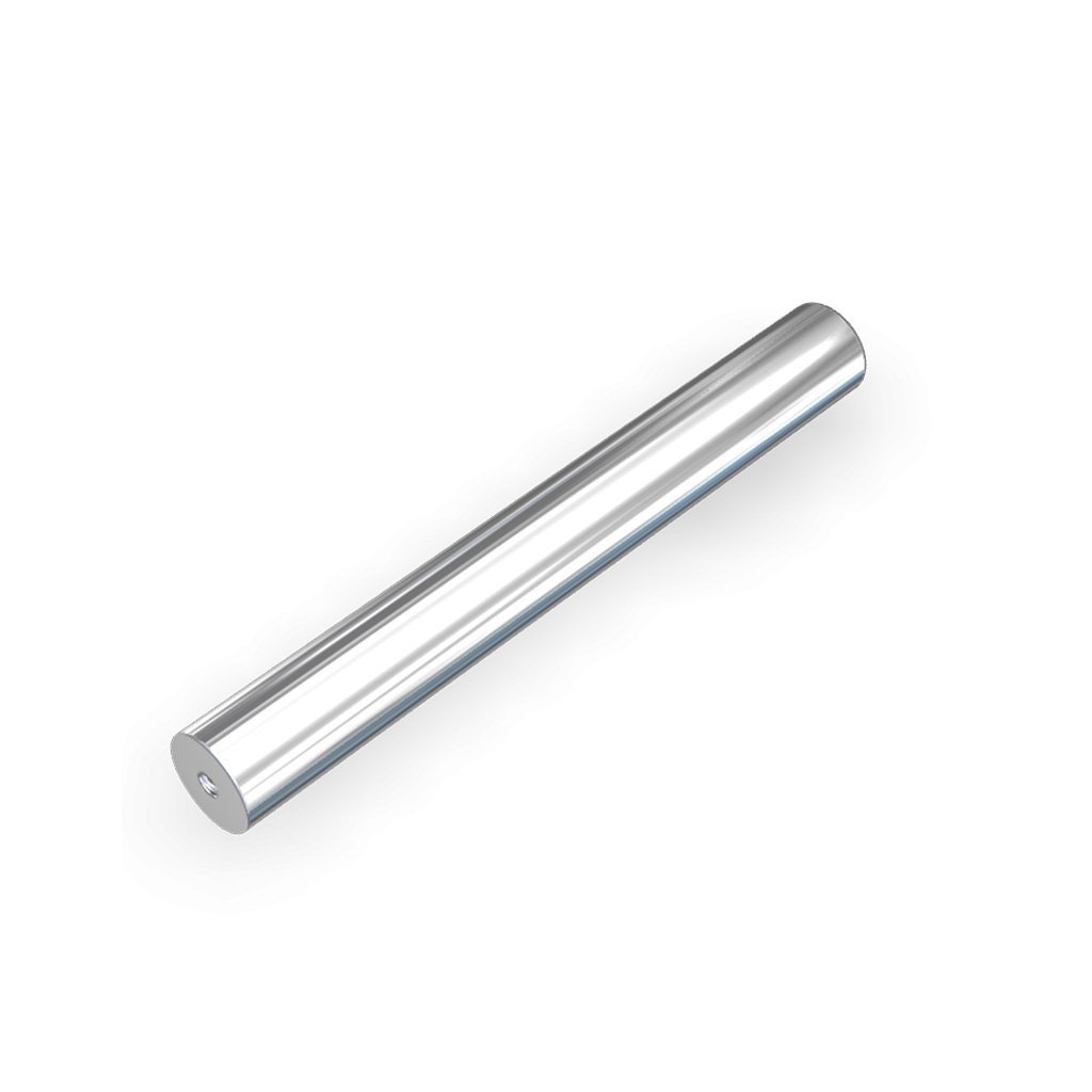 Ø32x150 mm - Neodymium Magnetic Bar Magnet for Sugar Factory - With Screws on Both Sides