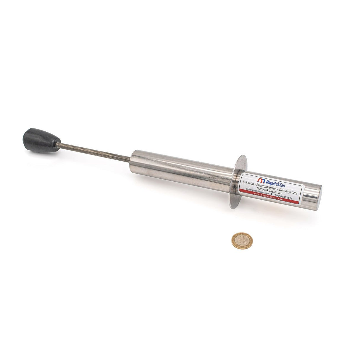 Ø32x250 mm - Easy-to-Clean Bakelite-Handled Rod Magnet