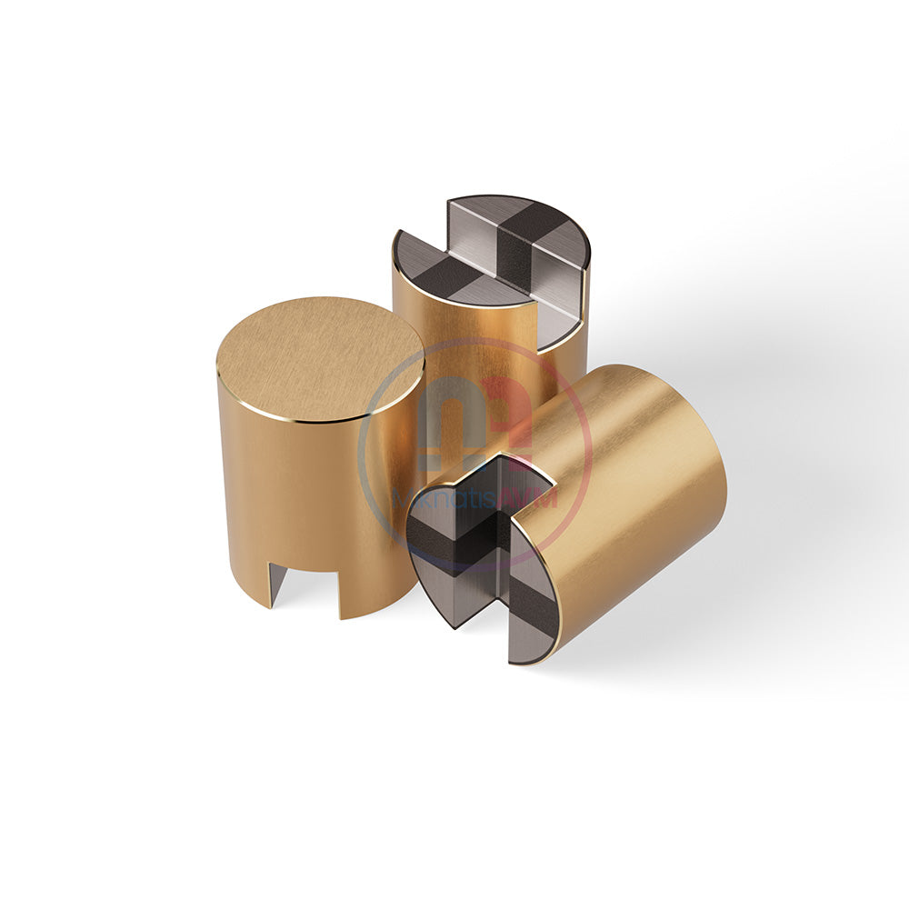 Ø32x40 mm Channel Type Blind Brass Pot Magnet