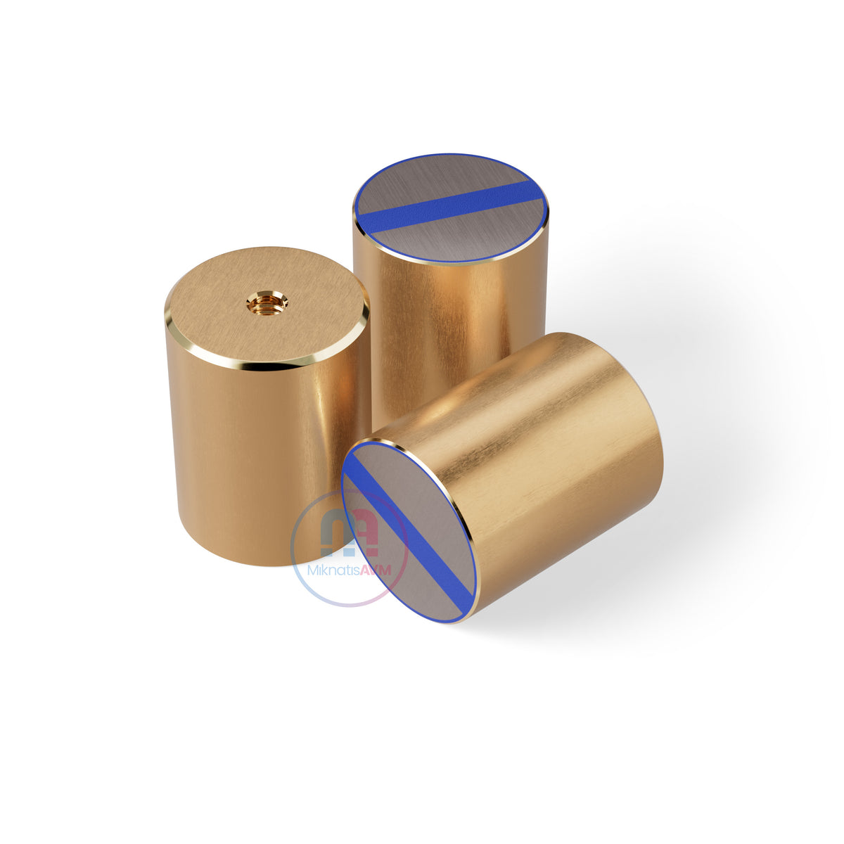 Ø32x40 mm M6x5 Female Brass Pot Magnet