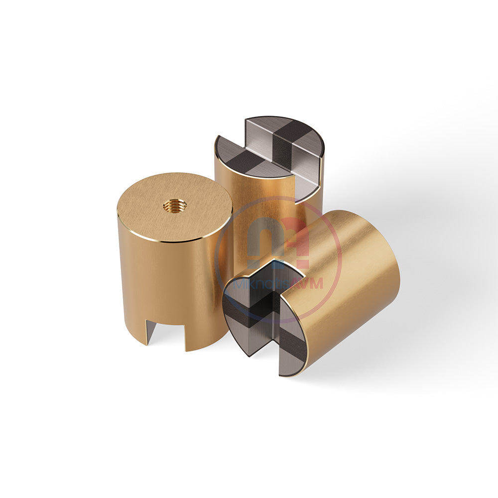 Ø32x40 mm M6x4 Channel Type Female Brass Pot Magnet