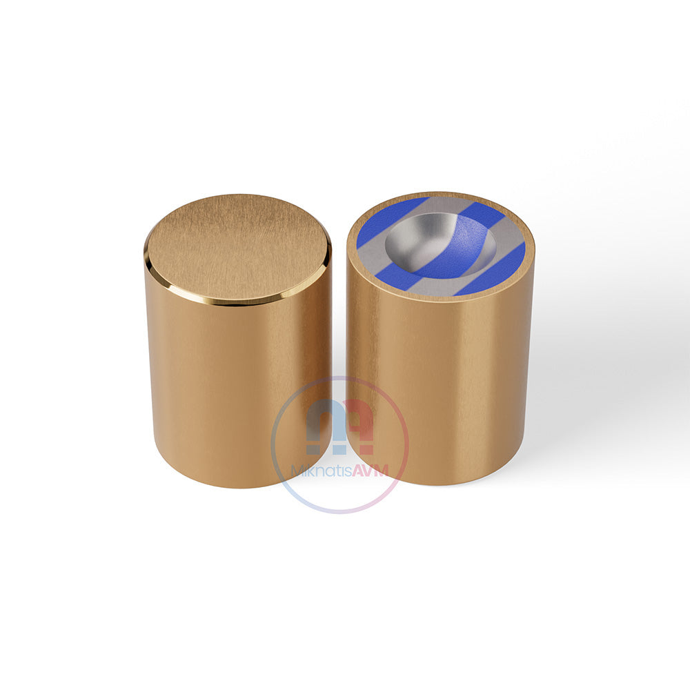 Ø32x40 mm Hemispherical Blind Brass Pot Magnet