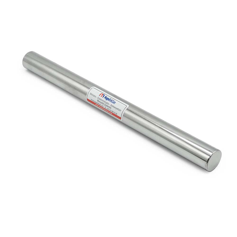 Ø32x400 mm Ferrite Rod Magnet - 220°C Resistant - Stainless Steel