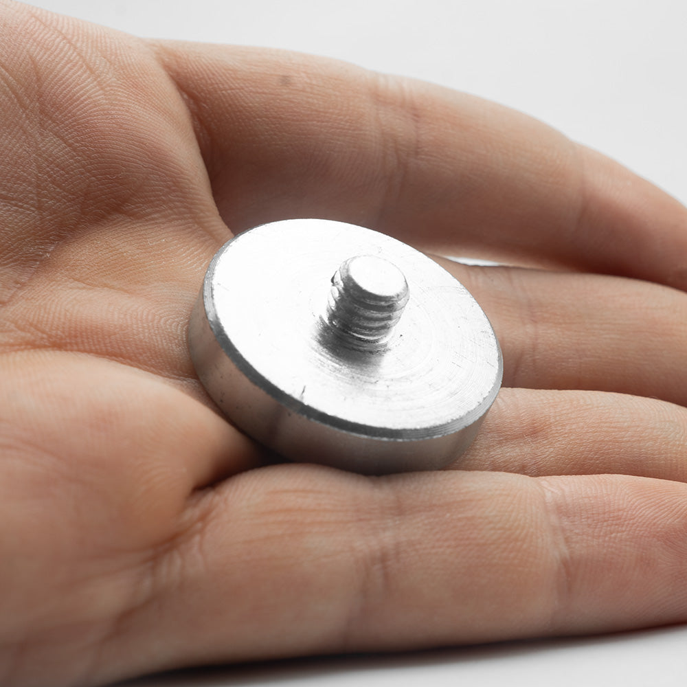 Ø32x7 mm M6x6 mm Male Connector Neodymium Pot Magnet – High Attraction Force, Compact Design, Industrial Quality