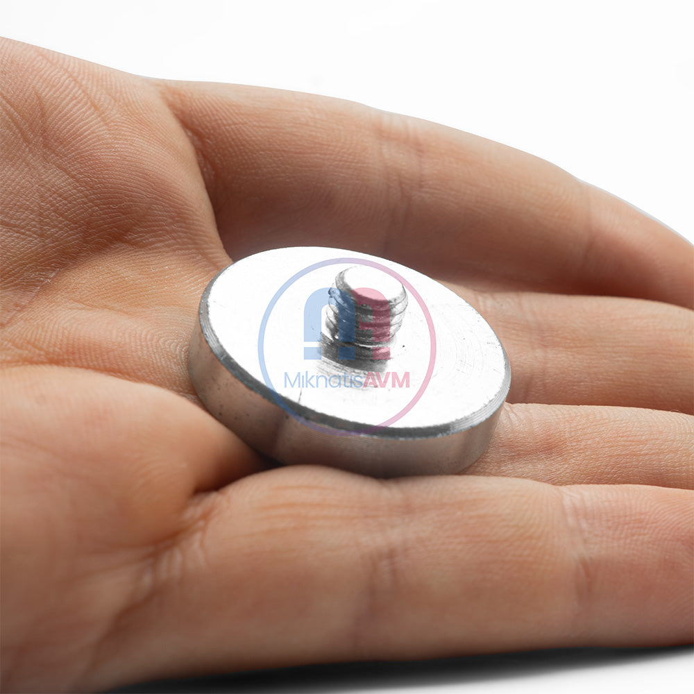 Ø32x7 mm M8x6 Male Threaded Neodymium Pot Magnet – Strong Magnetic Force, Compact Design, Industrial Quality