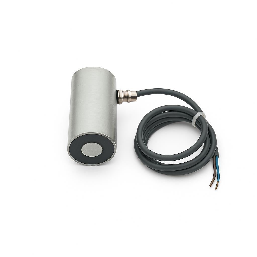 Ø35x105 mm 24V Electromagnet – Industrial Type with M8 Connection and Deep Magnetic Field