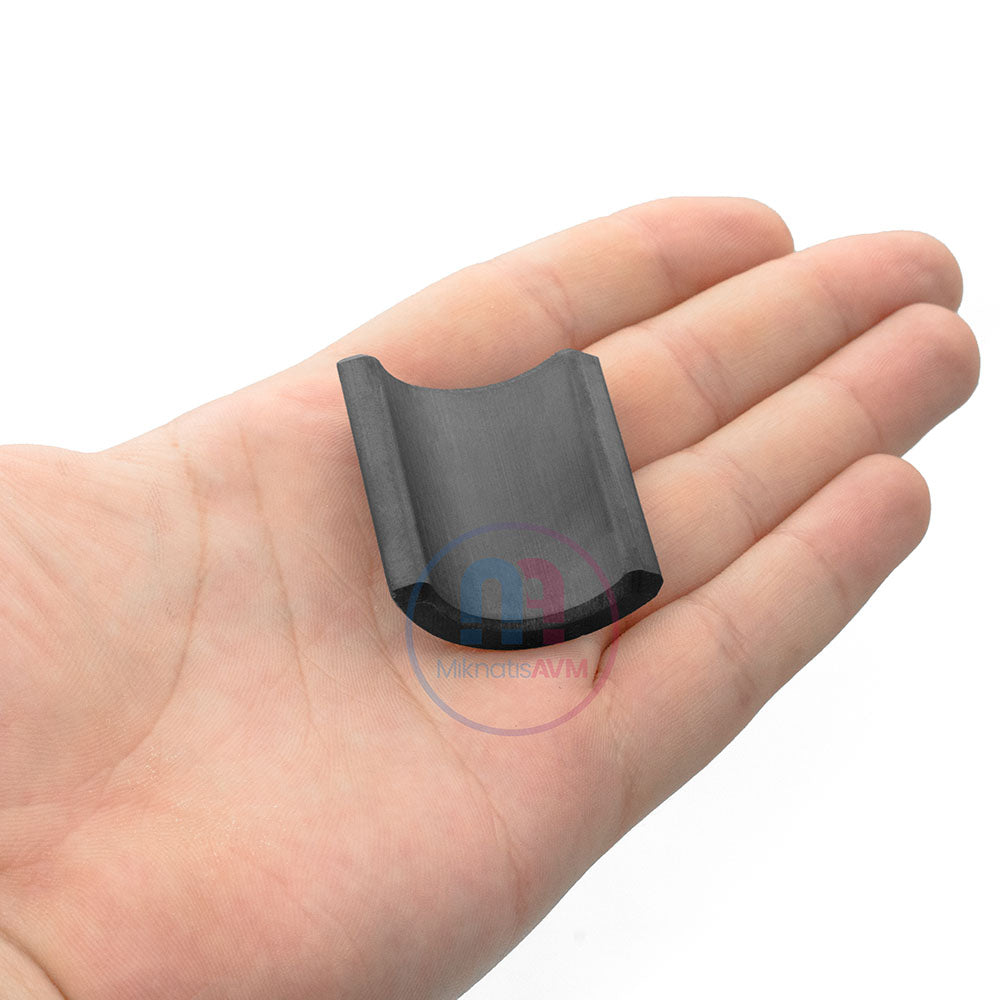 35.5x40 mm Ferrite Arc Magnet (External Pole)