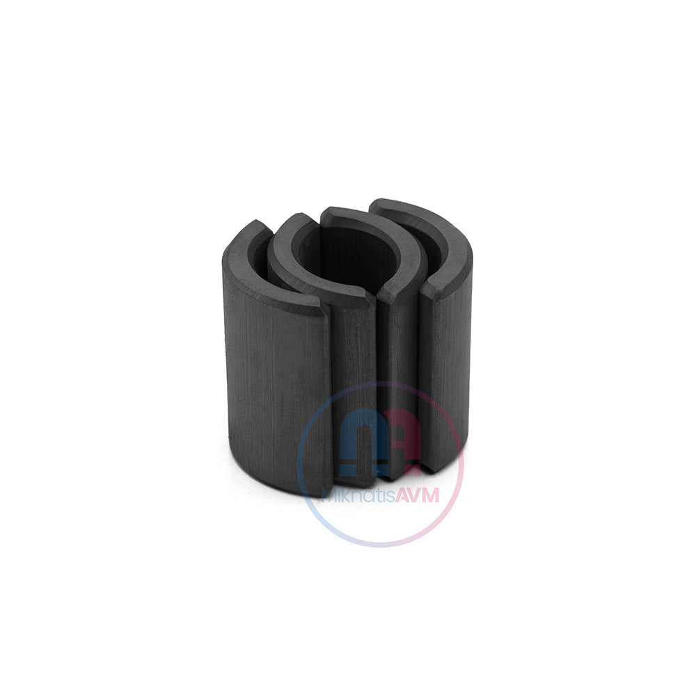 35.5x40 mm Half-Moon Arc Magnet (Outer Pole N)